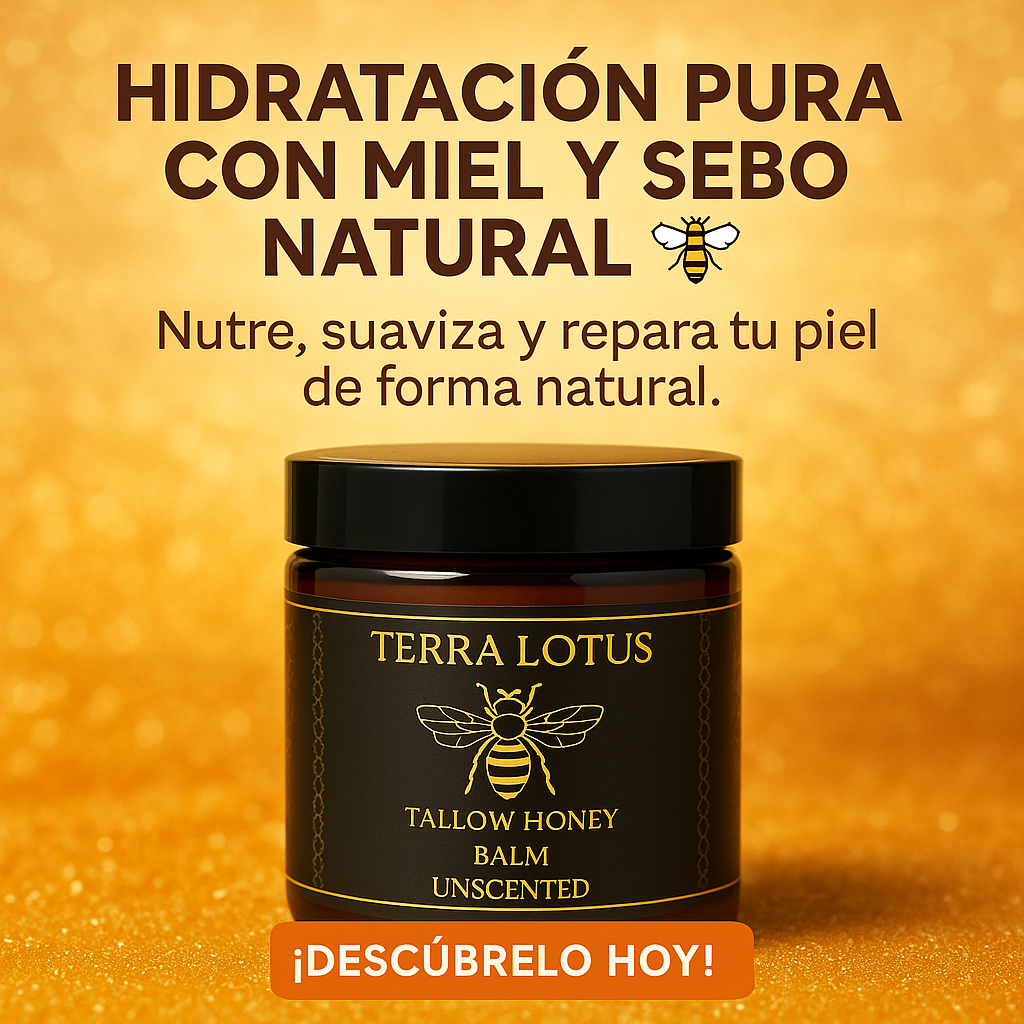 🍯 Bálsamo Natural de Sebo y Miel | Hidratación pura para tu piel 🌿💧