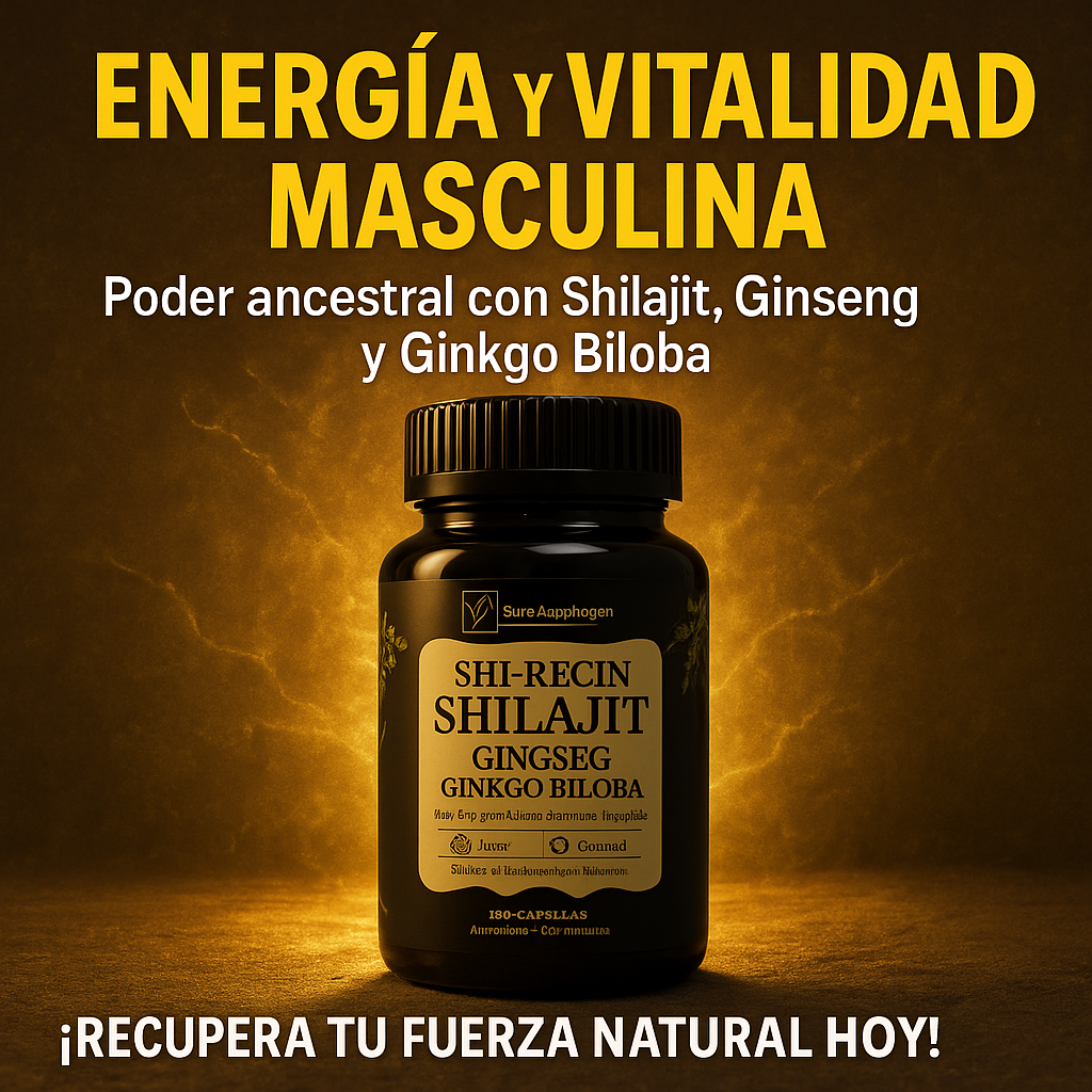 🔥 Shilajit Premium | Energía, Potencia y Vitalidad Masculina 💪⚡