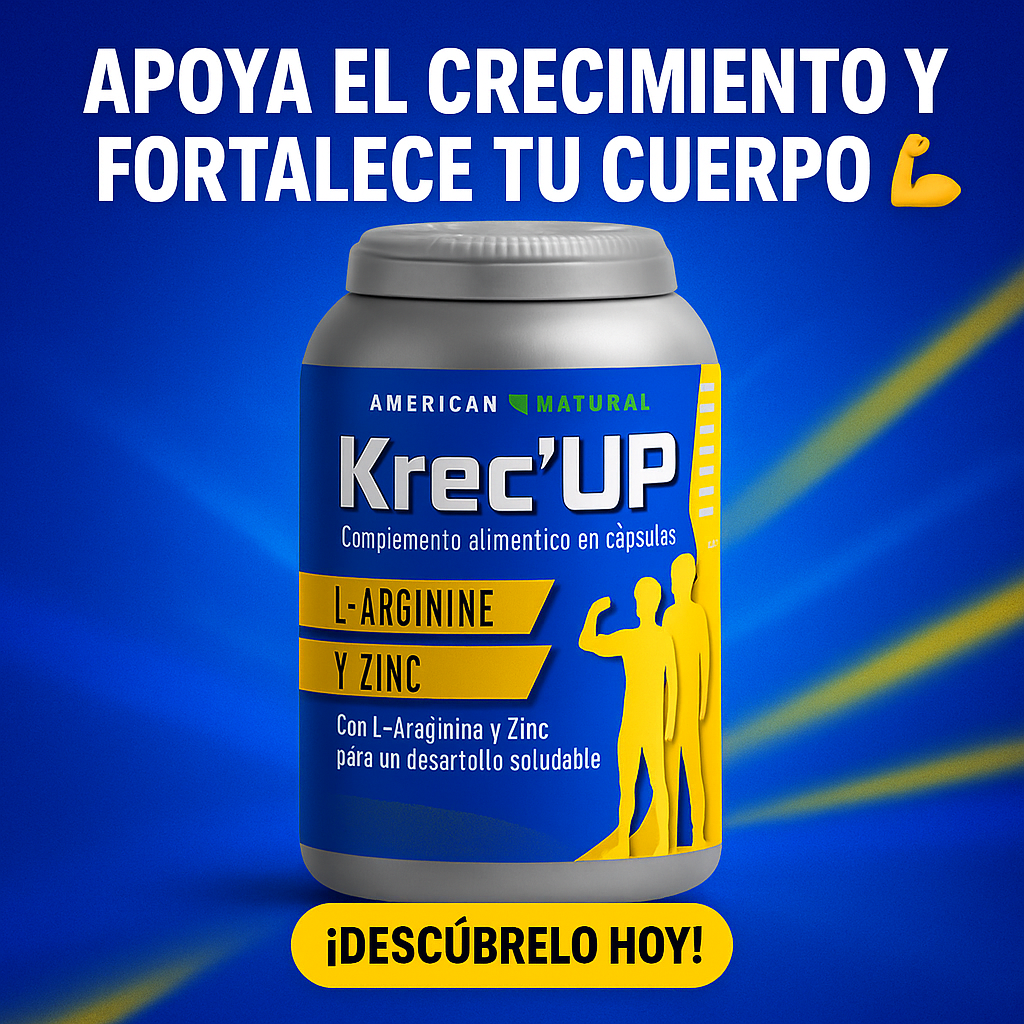 💪 Krec’UP | Crecimiento natural, huesos fuertes y energía total ⚡