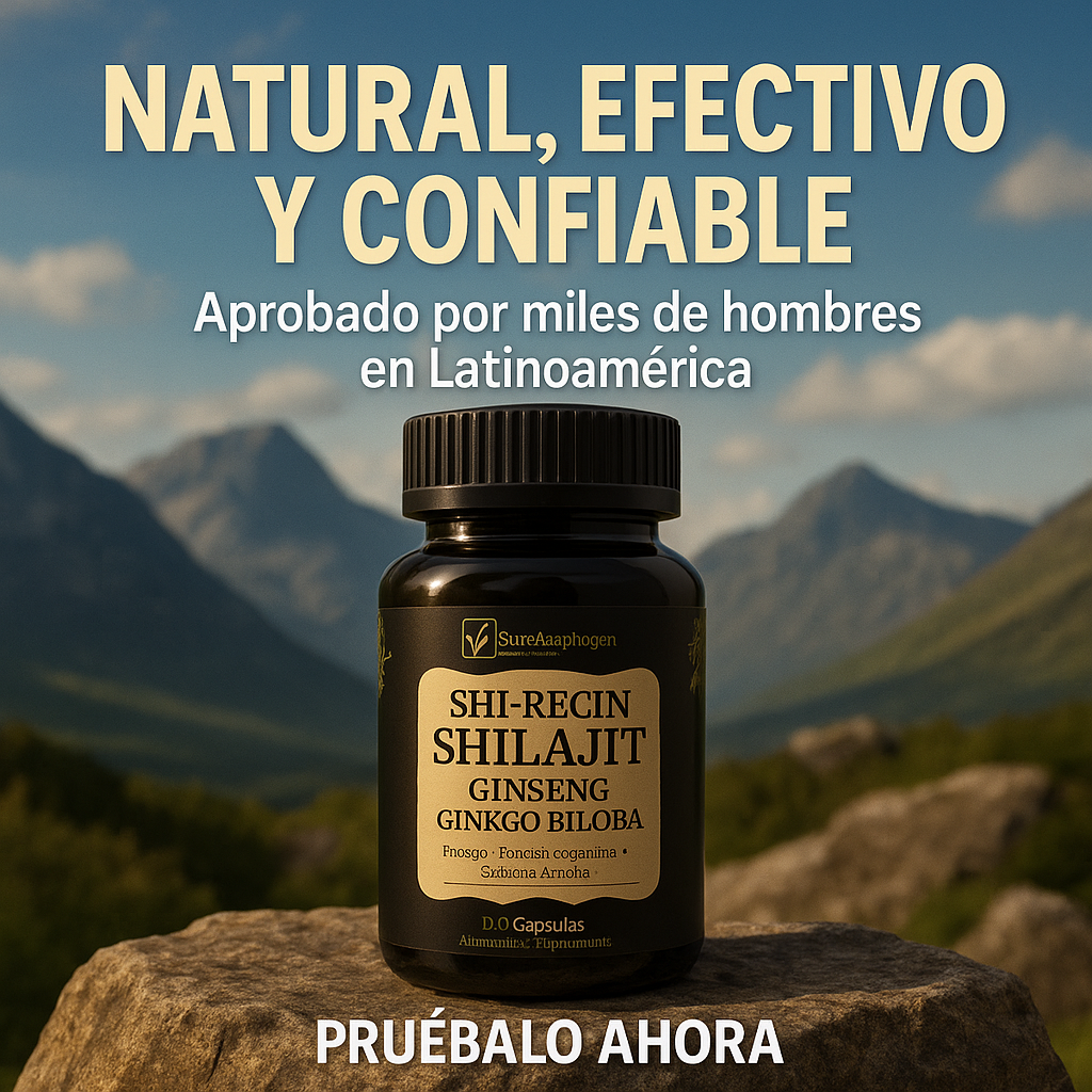 🔥 Shilajit Premium | Energía, Potencia y Vitalidad Masculina 💪⚡