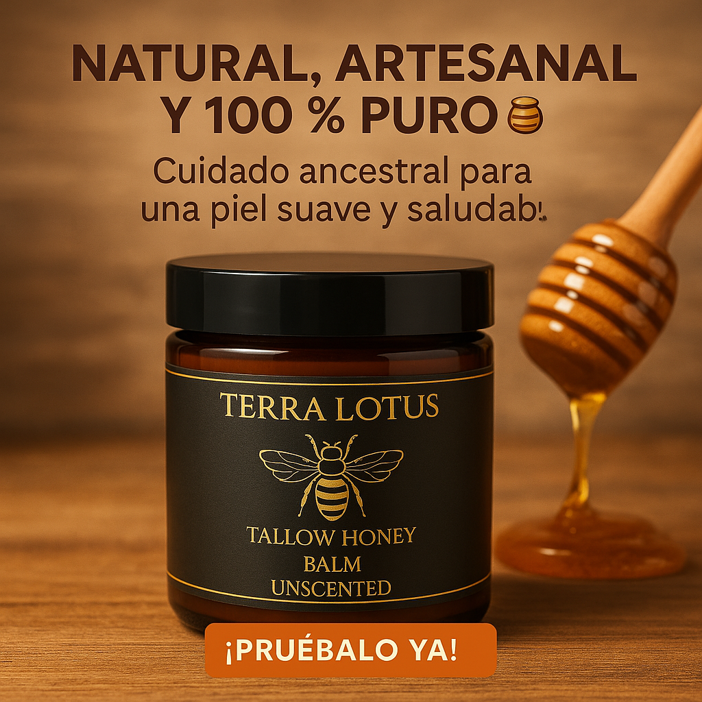 🍯 Bálsamo Natural de Sebo y Miel | Hidratación pura para tu piel 🌿💧